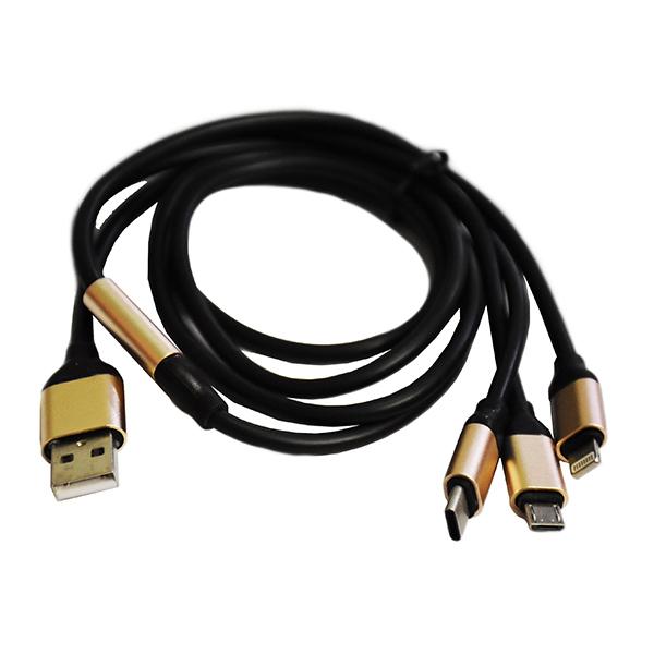 کابل شارژ سه سر micro-apple-ctype
